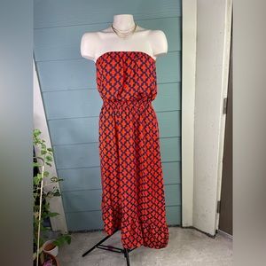Escapada Strapless Maxi Dress Size M